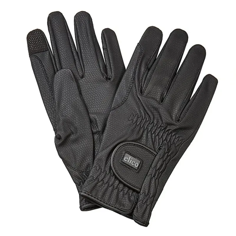 Elico Chatsworth Riding Gloves in Black